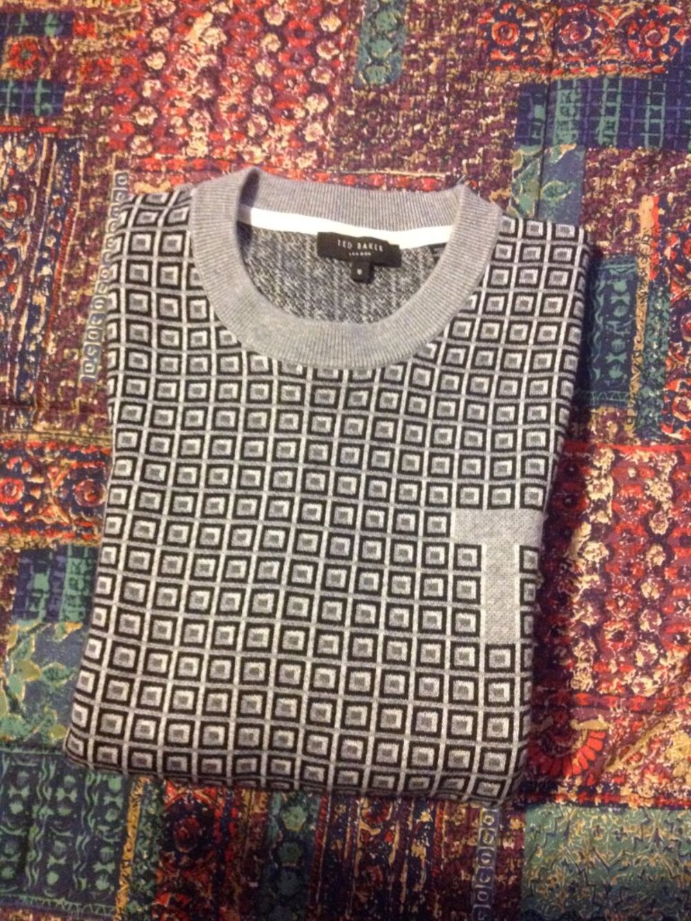 Ted Baker Men's Long Sleeve Crewneck Sweater- X-Large - Very Good Condition